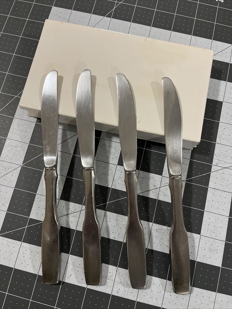 Oneida Community Paul Revere 4-Piece Dinner Knives Stainless Flatware Set