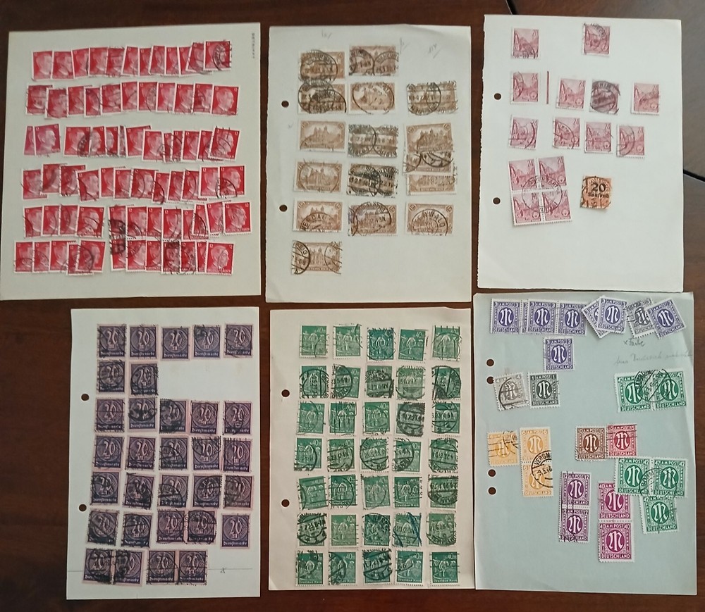 GERMANY - LOT OF STAMPS ON ALBUM PAGE  - #2004