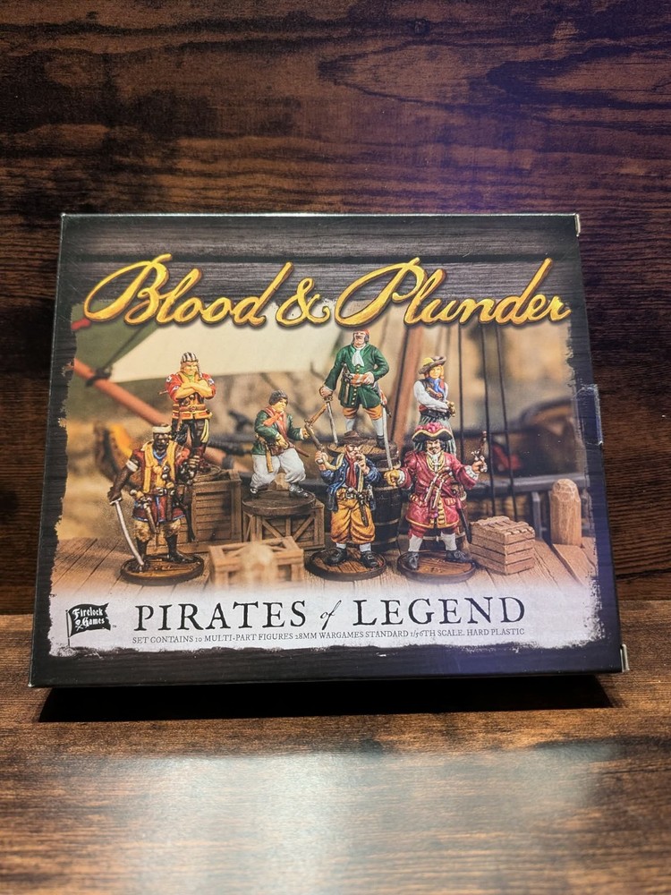 Blood & Plunder – Pirates of Legend Captains Box | 28mm Hard Plastic Miniatures