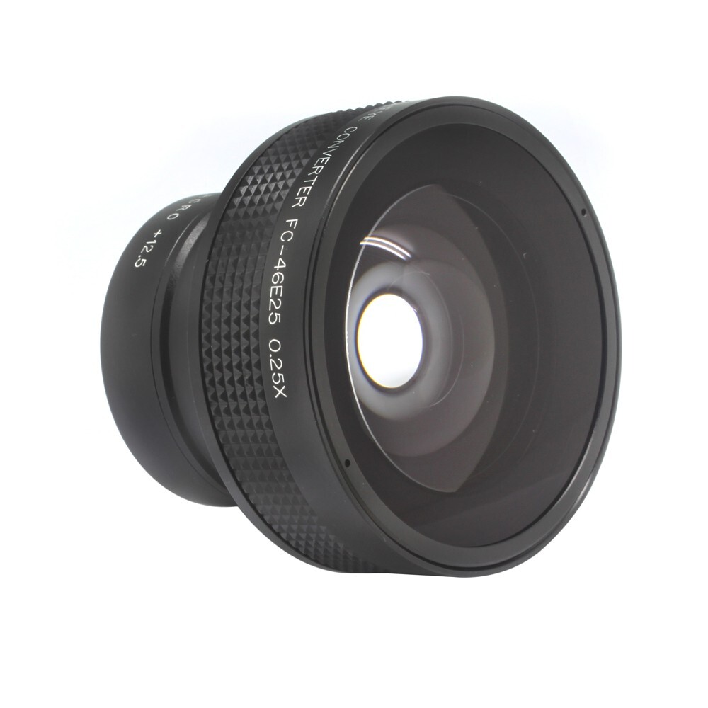 46mm 0.45X 52mm 0.25X Fisheye Wide Angle Lens For Canon Nikon Pentax Camera