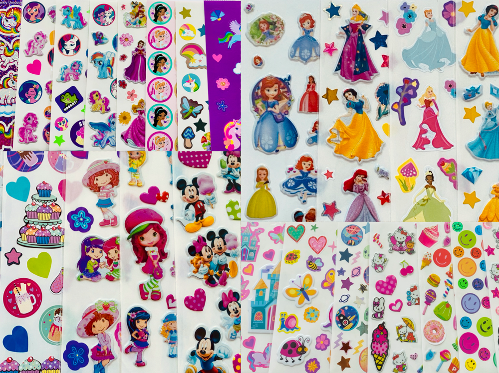 Cartoons Sticker lot set of 100+ Stickers