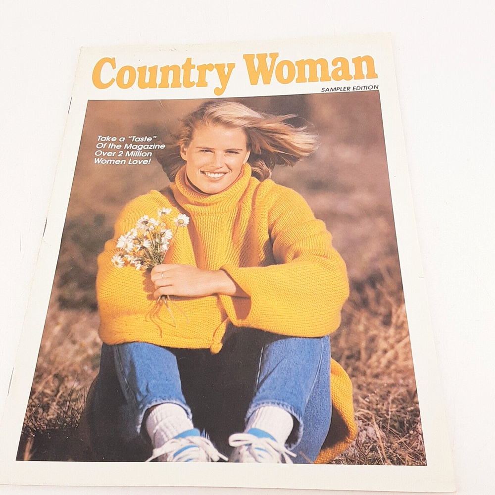 Country Woman Magazine Sampler Edition Not Dated 80's? Cooking Crafts Memories