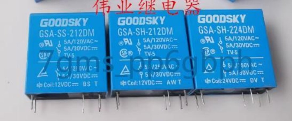 3 PCS NEW IN BOX GOODSKY GSA-SH-224DM 24VDC Electromagnetic Relay #F8