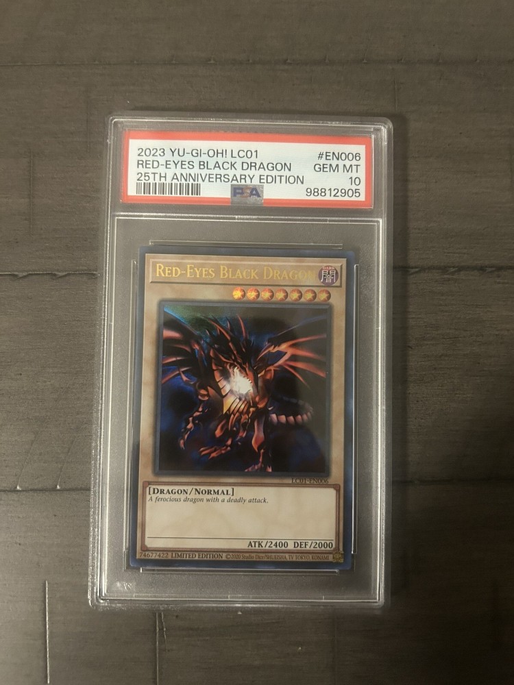 25th Anniversary PSA 10 Red-Eyes Black Dragon LC01-EN006