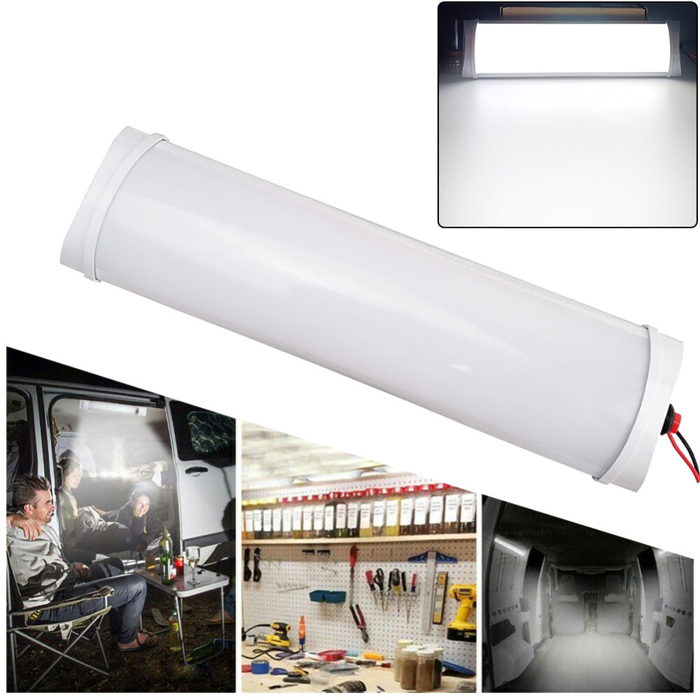 LED Cold White 6000K Caravan Trailer RV Boat Interior Ceiling Dome Light 12V-80V