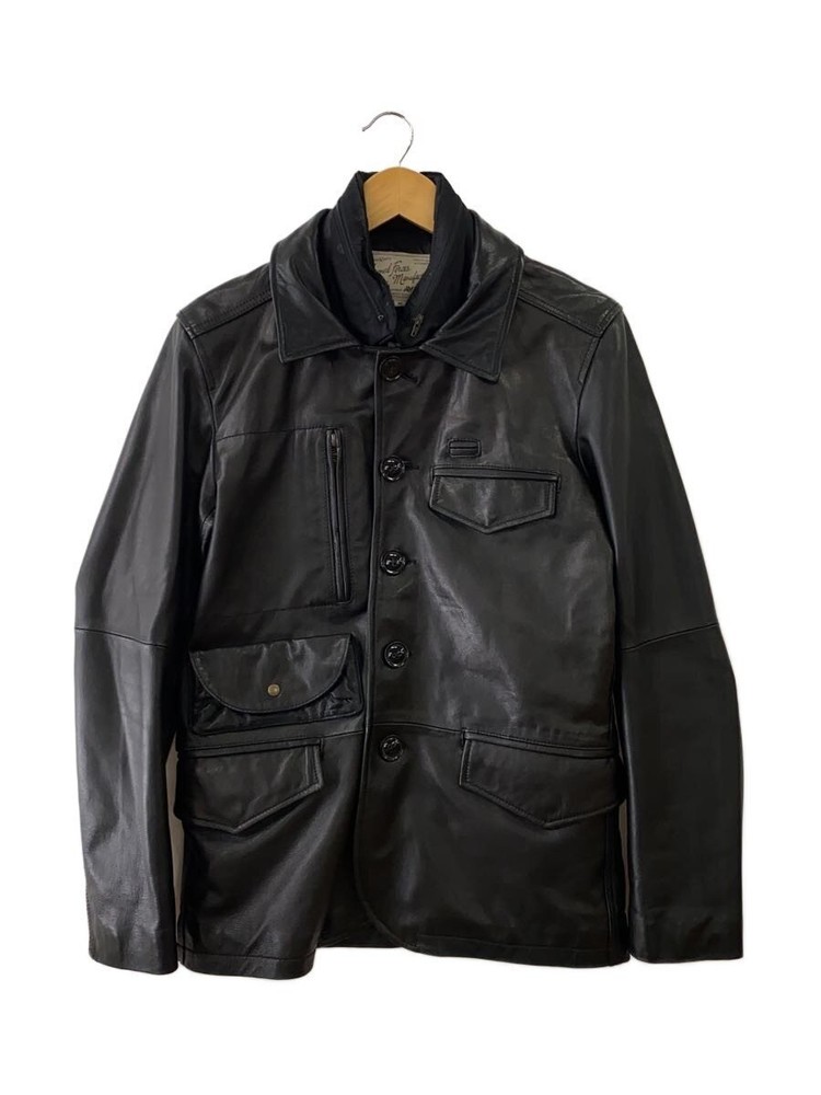 Avirex Leather Jacket Blouson/M/Sheep Leather/Blk/Plain/6141068 7734