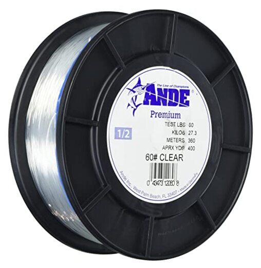 Ande Monofilament Line (Clear, 25 -Pounds Test, 1/4# Spool)