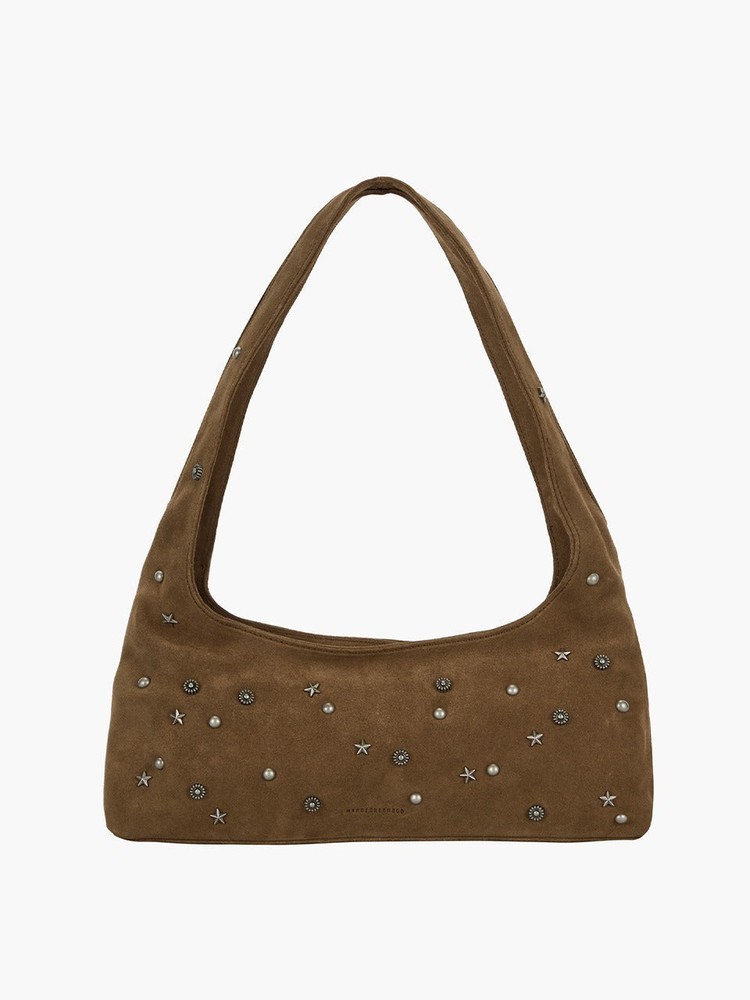 HALTER HOBO_Marge Sherwood cappuccino studded suede cappuccino studded suede NWT