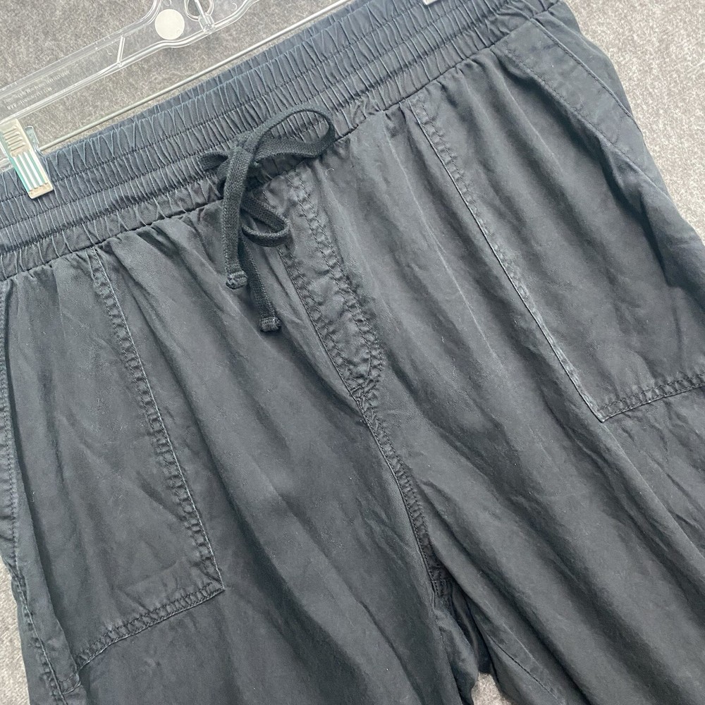 A New Day Women’s XL Black Paper bag Jogger Drawstring Elastic Waist Pockets