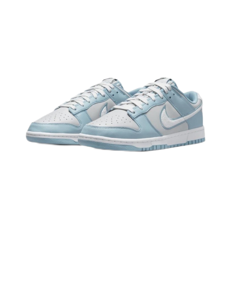 Nike Dunk Low Retro Fleece Swoosh Worn Blue FB1871-011