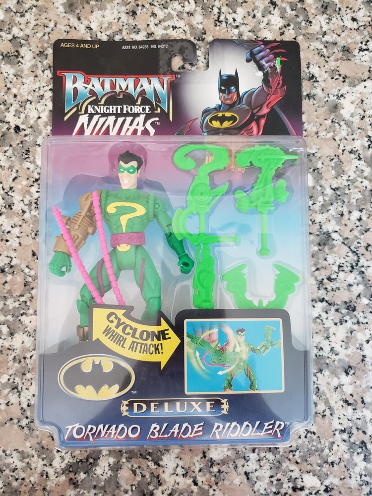Batman Knight Force Ninjas TORNADO BLADE RIDDLER NIB Vintage 1998