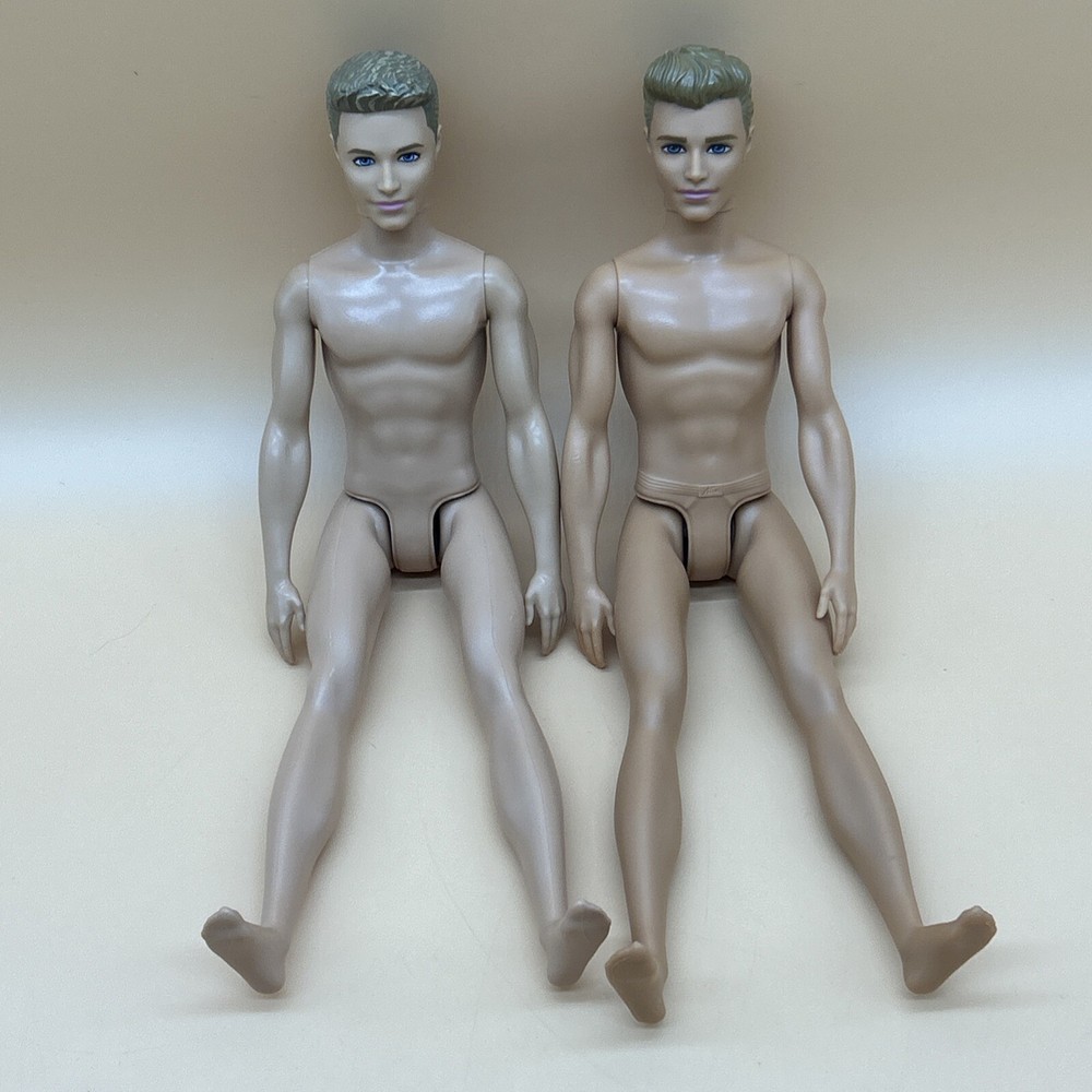 Barbie Camping Fun Ken Doll & Water Play Ken Doll EUC Nude For OOAK
