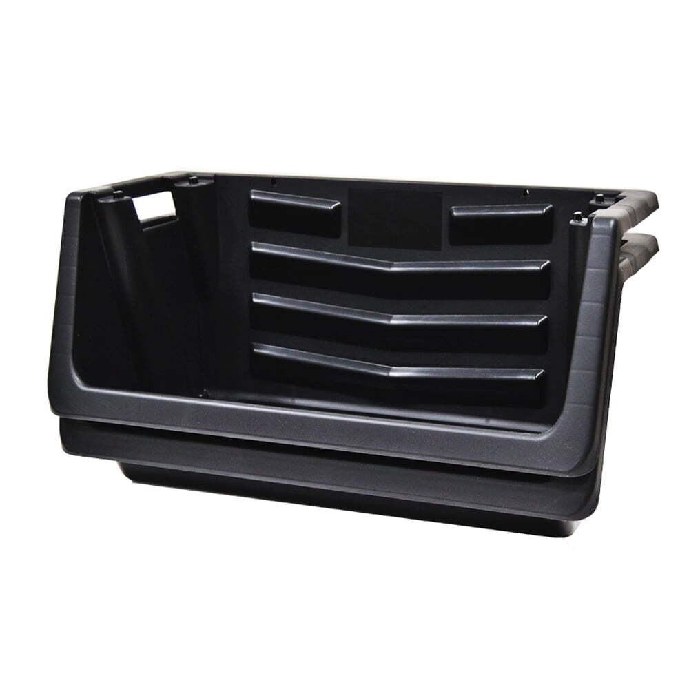 Heavy Duty Black Stackable Plastic Nesting Bins
