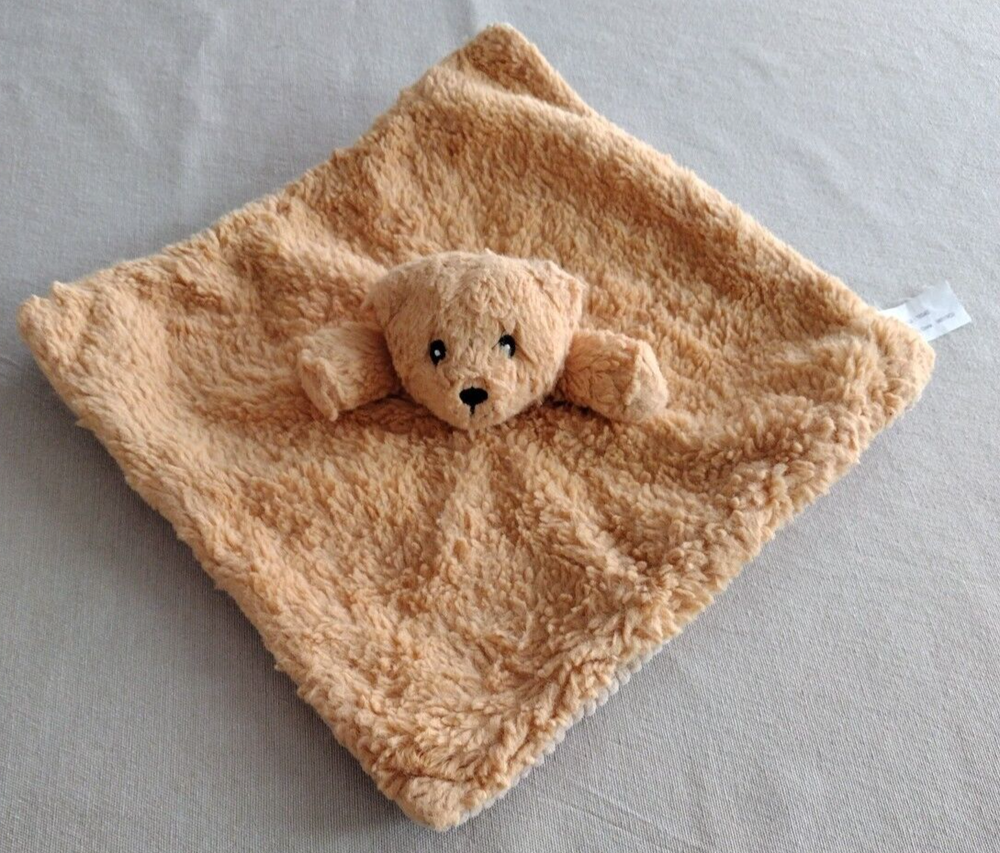 Best Made Toys? Brown Teddy Bear Lovey Rattle Plush Security Blanket Corduroy
