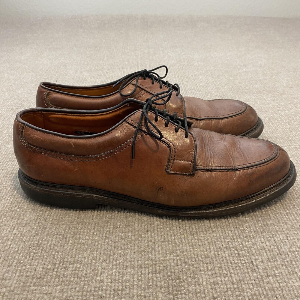 Allen Edmonds Wilbert Shoes Mens Size 12 D Brown Leather Derby Dress Casual USA