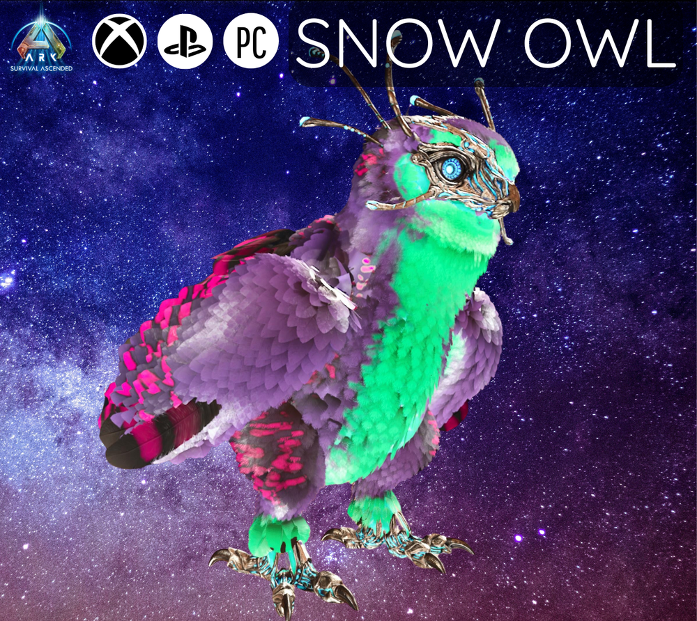 Ark Ascended PVE PS5 XBOX PC Snow Owl Color Event Extintion New Dino