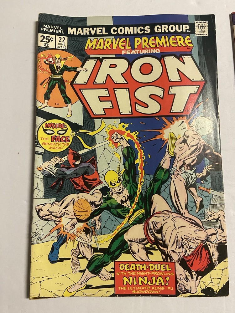 Marvel Premiere Iron Fist #16 #18 #22 Bronze Age 3-Book Lot Reader Copy