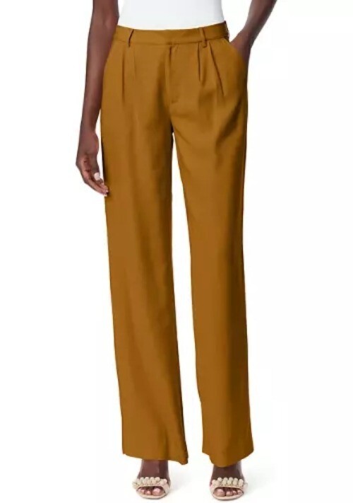 Sam Edelman Womens Linen Codie High-Rise Wide Leg Pants Size 30
