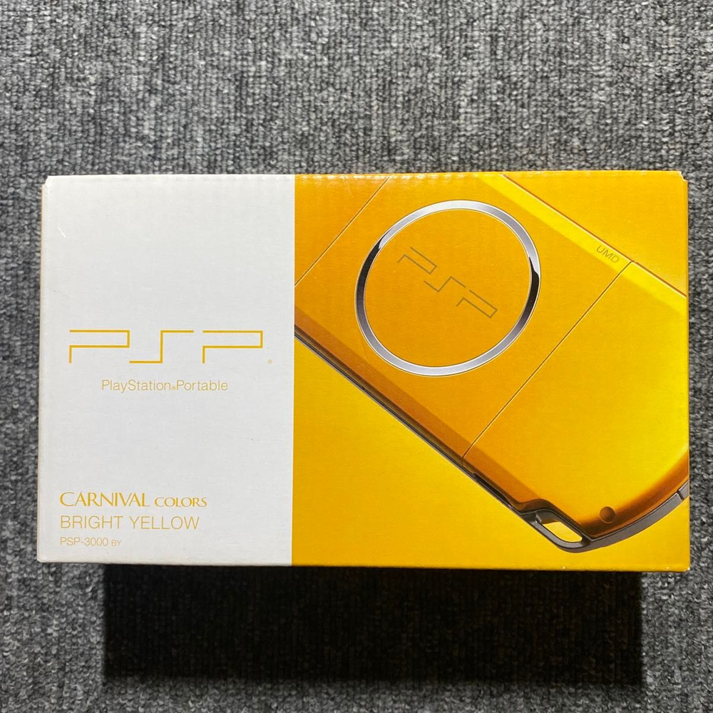 Sony PSP-3000 Bright Yellow Portable Gaming Console with Original Box
