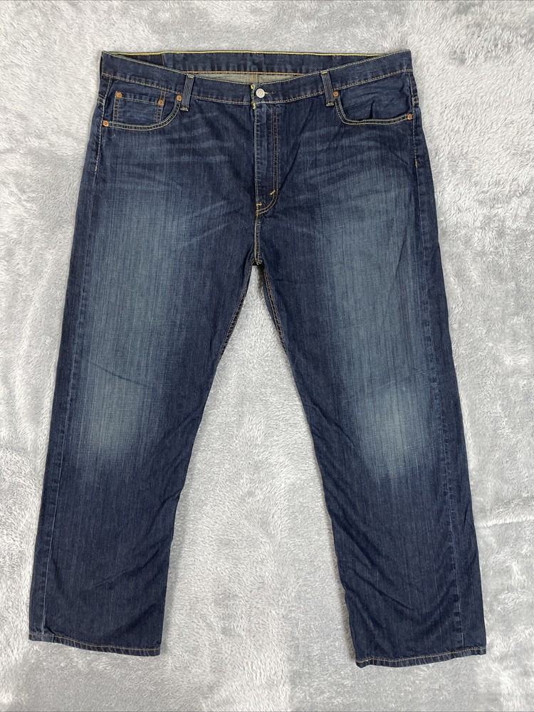 Levis 569 Jeans Men's 43x31 (Actual) Blue Loose Straight Fit Denim Pants
