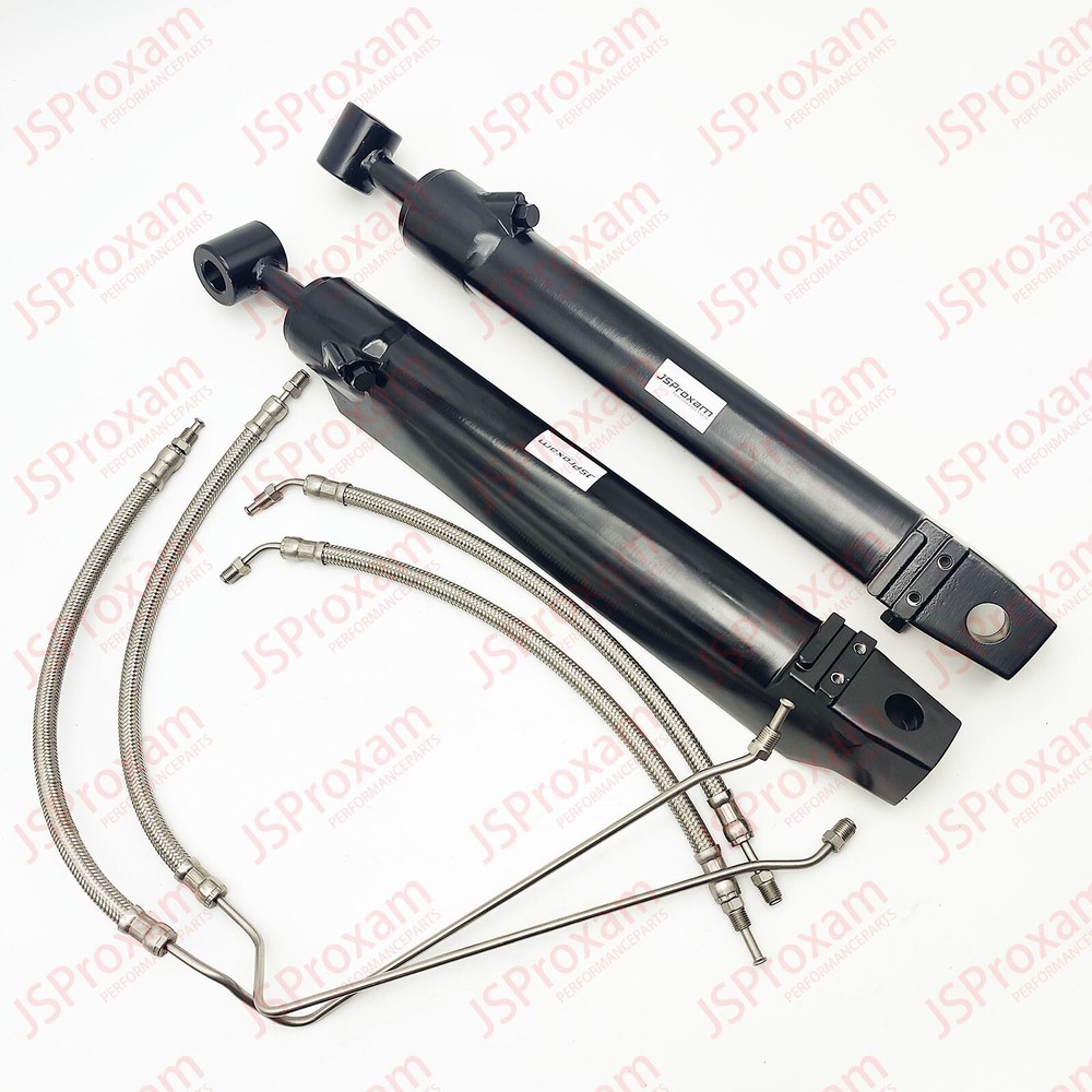 Fit Mercruiser Alpha One Gen 2 Trim Cylinders hydraulic ram two 1 II hoses lines