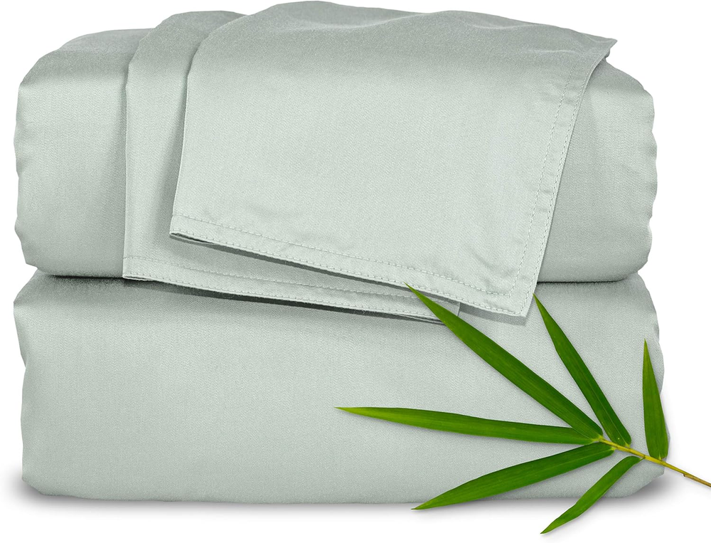 California King Sheets by , Genuine 100% Organic Viscose Derived from Bamboo Bed
