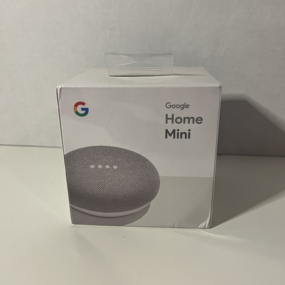 Google Home Mini Smart Speaker with Google Assistant - Chalk (GA00210-US) Sealed