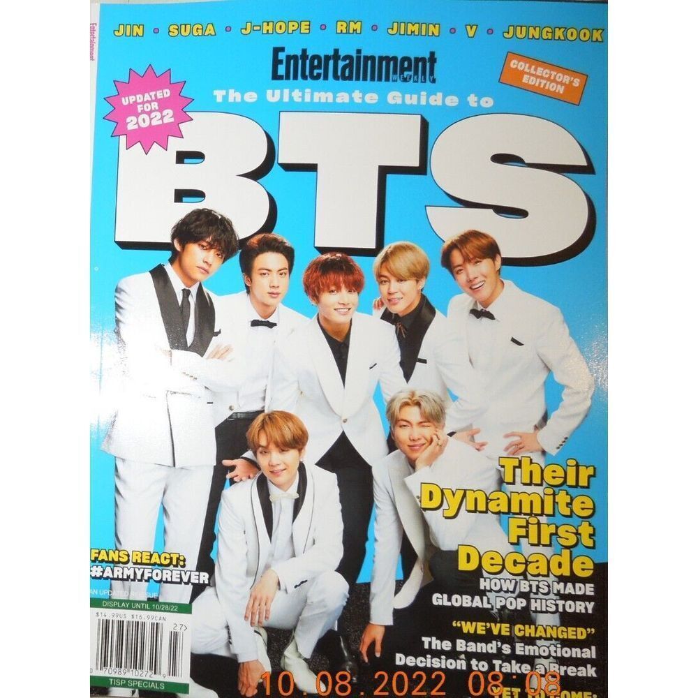 BTS Entertainment Weekly Ultimate Guide to Their Dynamite First Decade Updated 2022