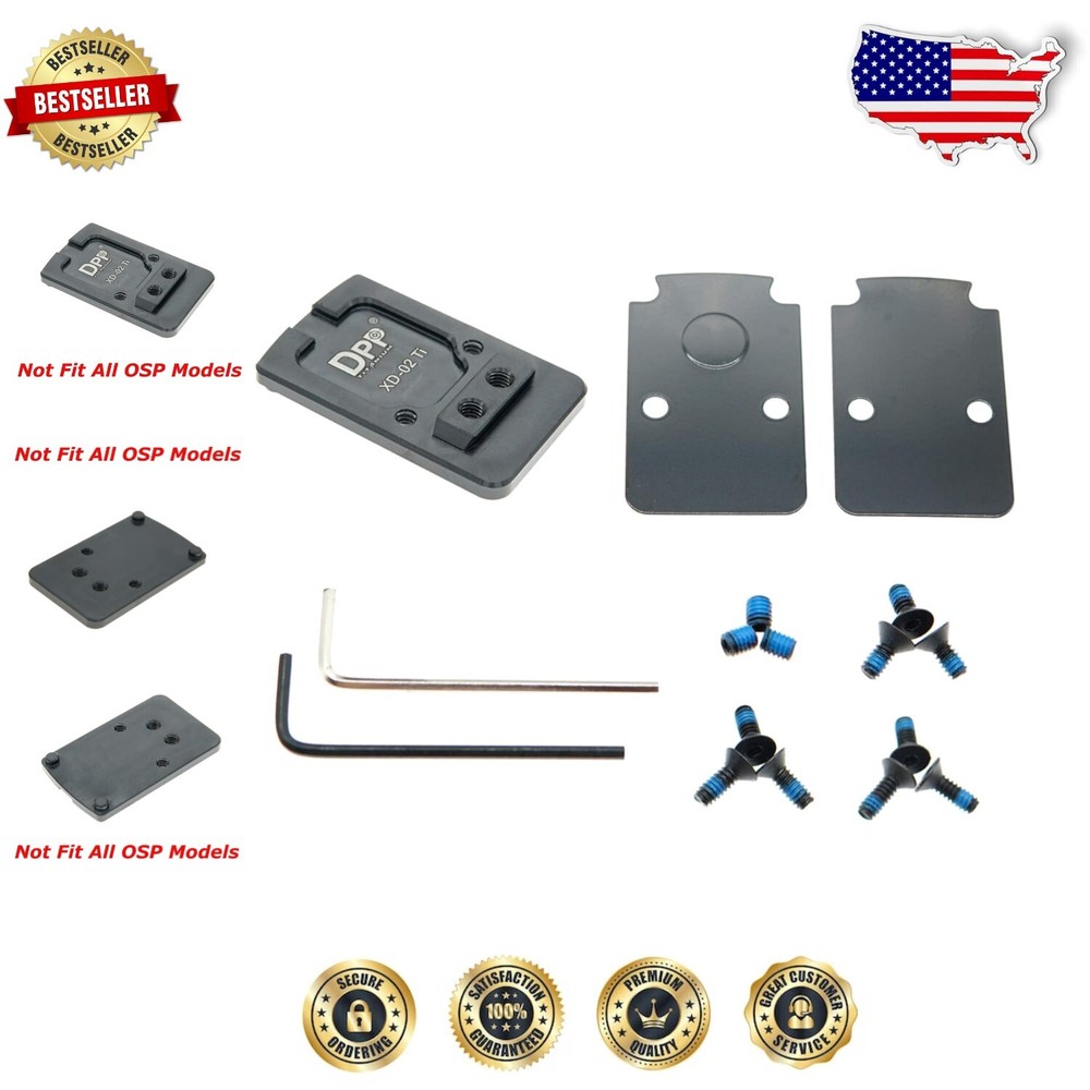 Advanced Titanium Adapter Plate for Springfield XD, Fits Various Red Dot Sights