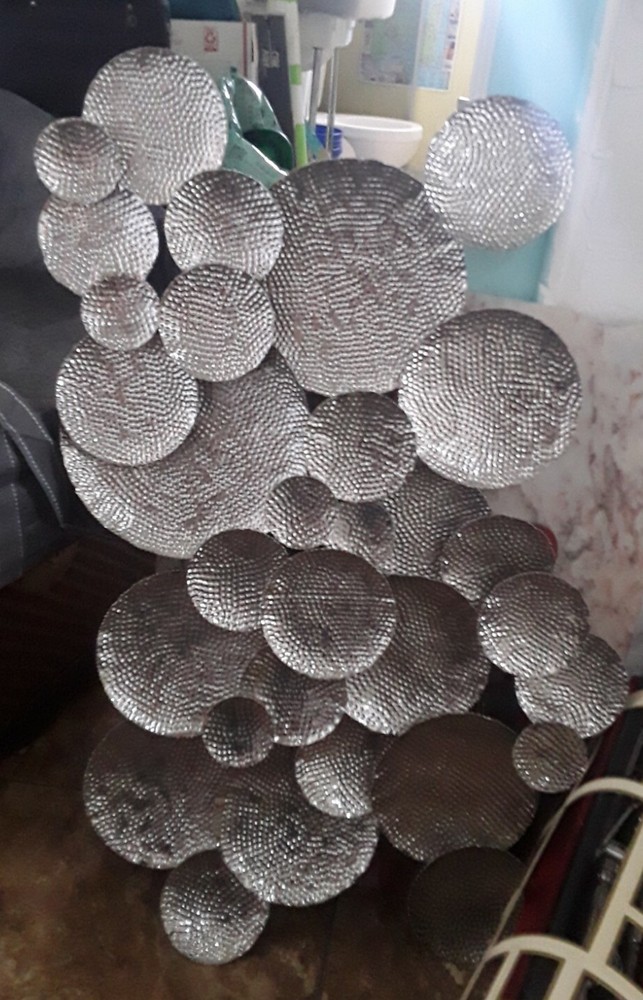 Uttermost Ripley wall art metal Sculpture Silver One Of A Kind Discs Creation