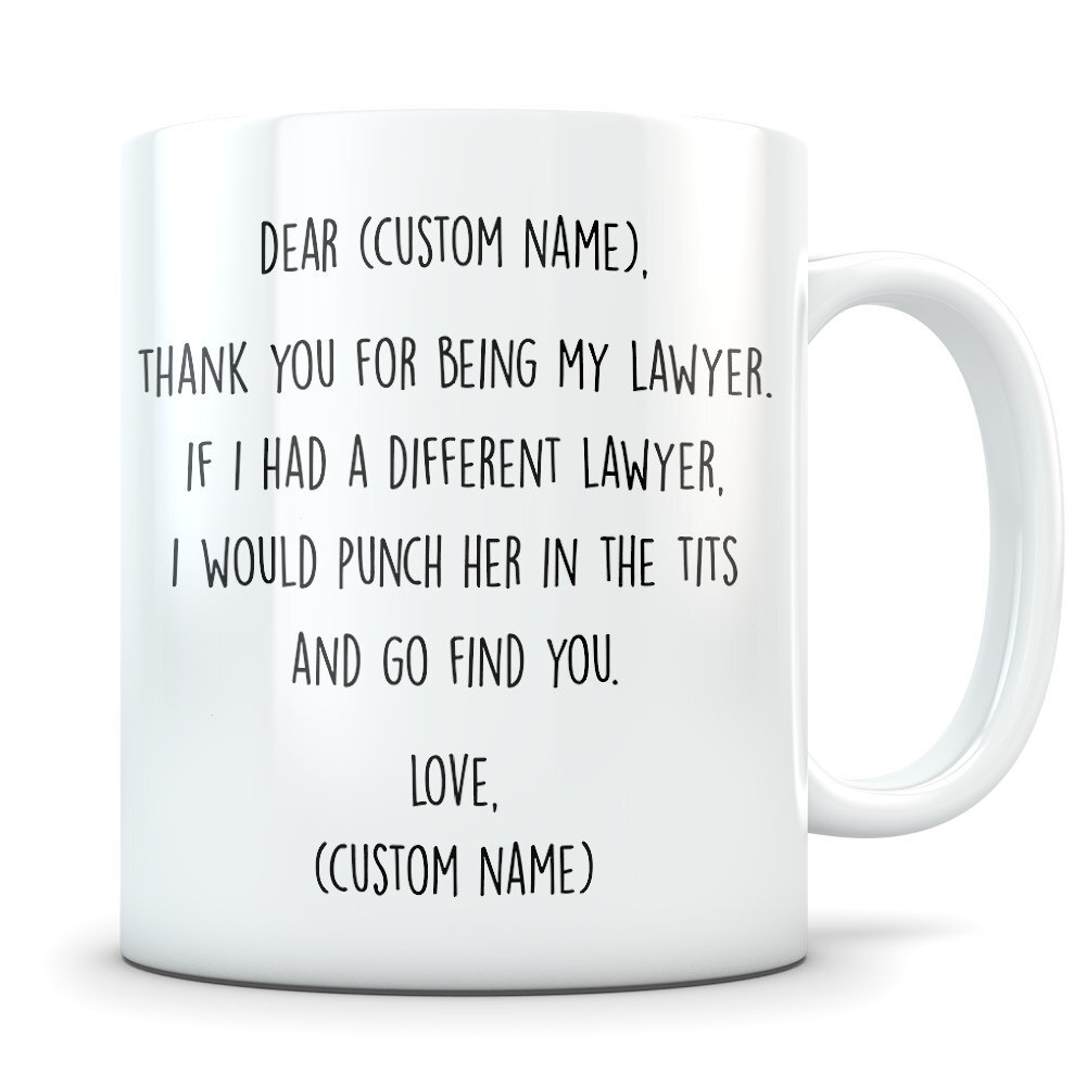Lawyer Gift Lawyer Mug Lawyer Cup Funny Lawyer Gift Lawyer Thank You Lawyer