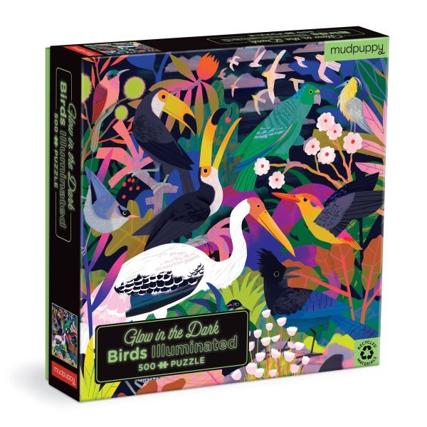 Birds Illuminated Glow in the Dark Puzzle : 500 Pieces, Game by Durley, Natas...