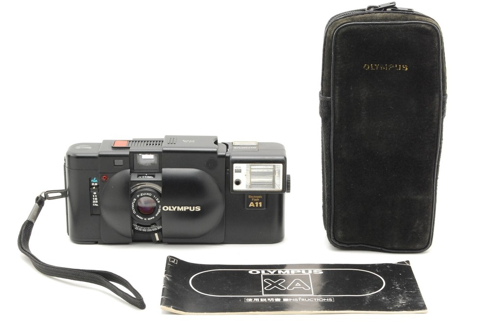 NY Sale[N MINT++ Case] Olympus XA Rangefinder 35mm Film Camera A11 Flash JAPAN-image