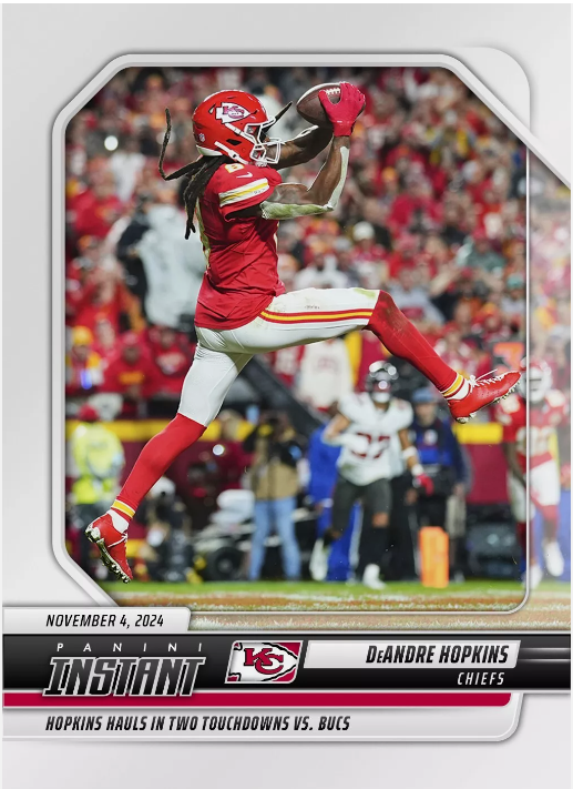 PRESALE 2024 Panini Instant NFL #133 DeAndre Hopkins - Kansas City Chiefs-image