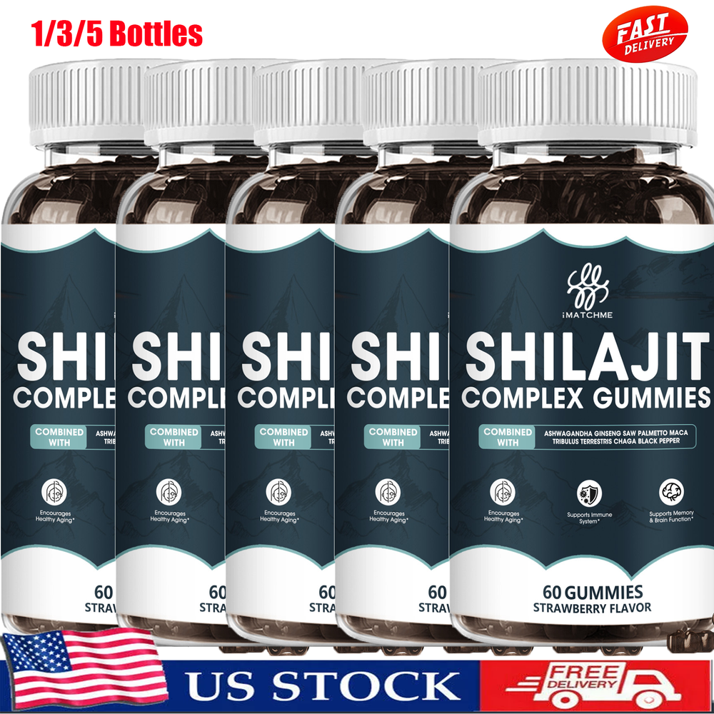 Pure 100% Himalayan Organic Shilajit Gummies with Natural Resin Supplement