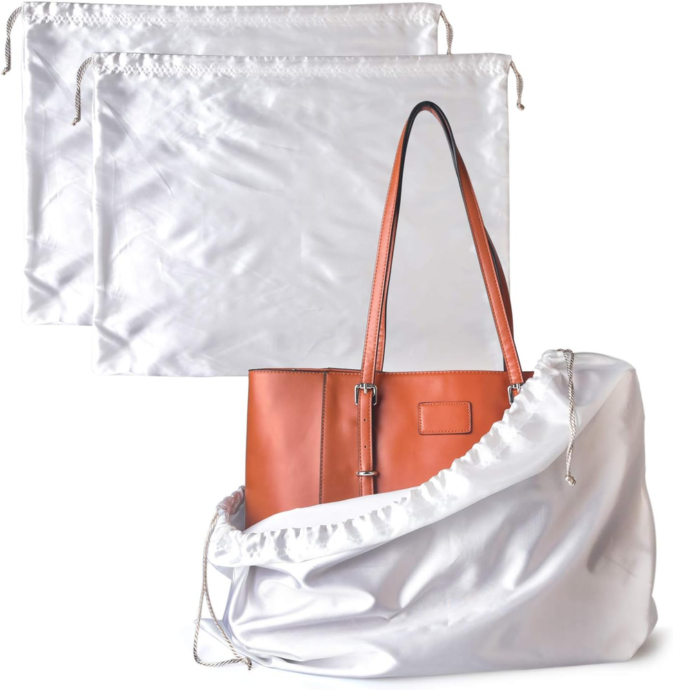 Silk Drawstring Dust Cover Storage Bags for Handbags Purses and Wallets