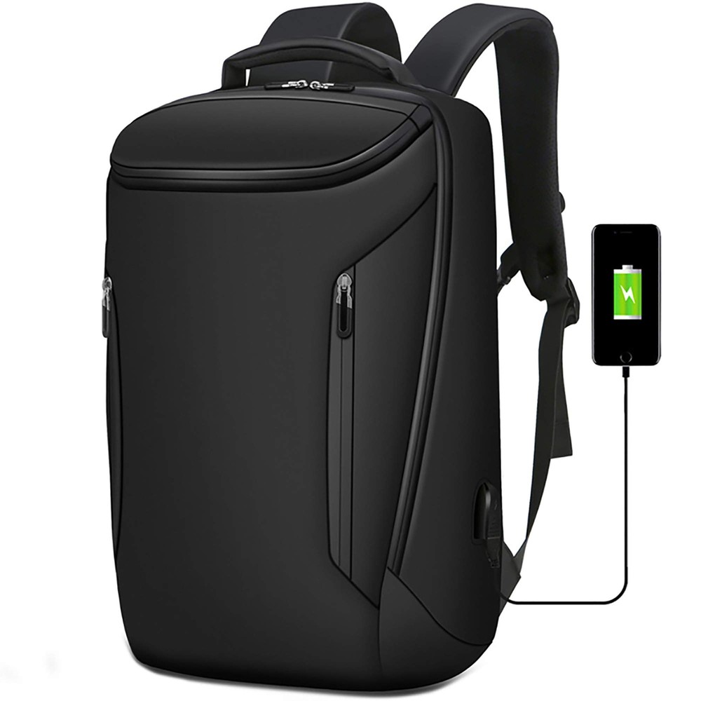 Anti-Theft Water-Resistant 15.6 Inch Laptop Backpack MR01 Black