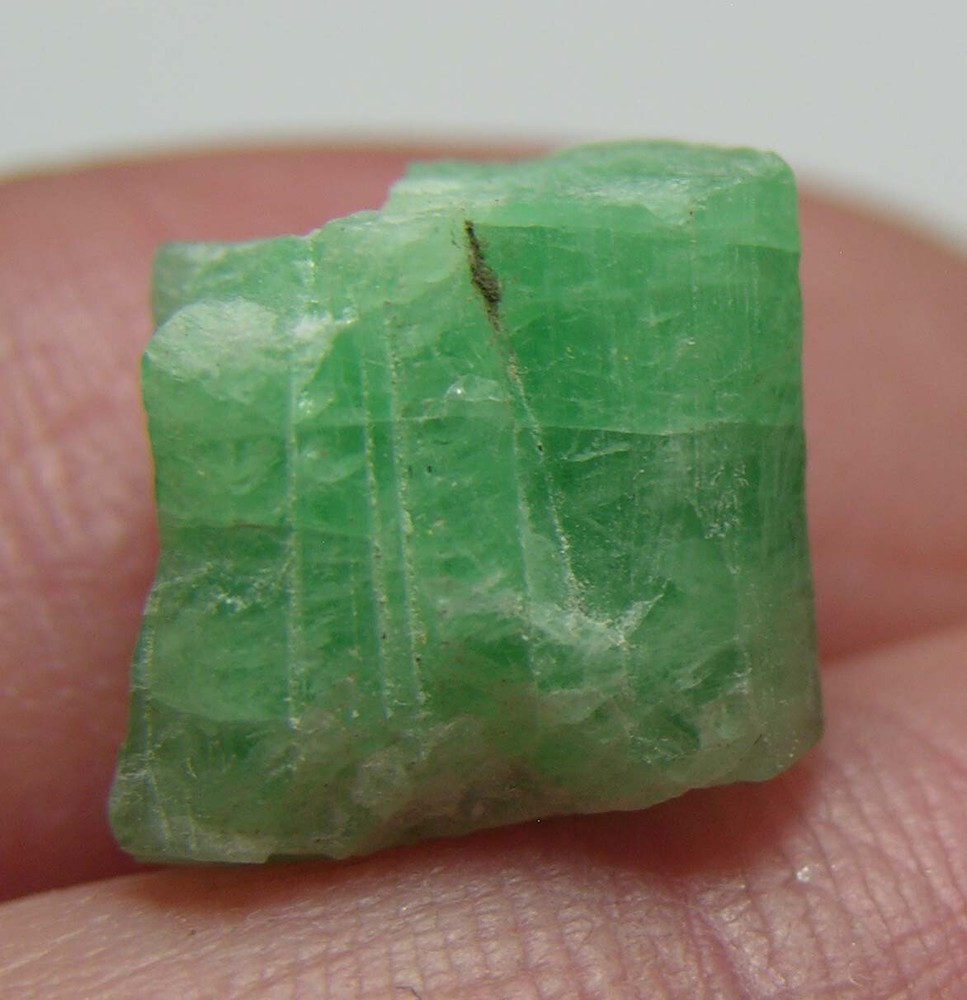 6.45ct Natural Ha Giang Vietnam Emerald Crystal Specimen 10mm 1.25g