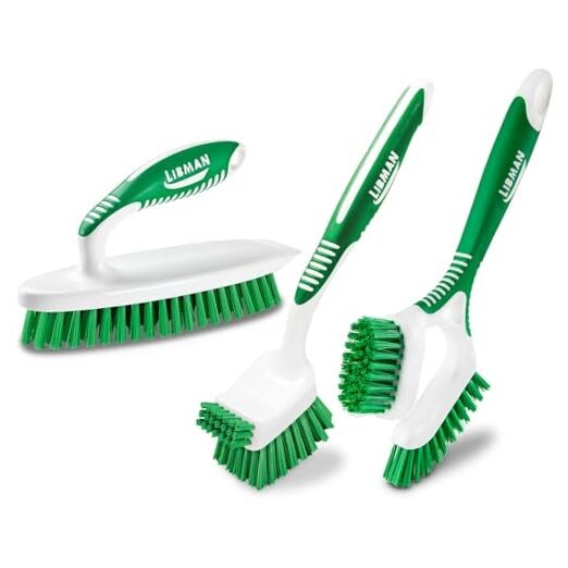 Heavy Duty Tub Scrubber Brush Kit for Household Cleaning