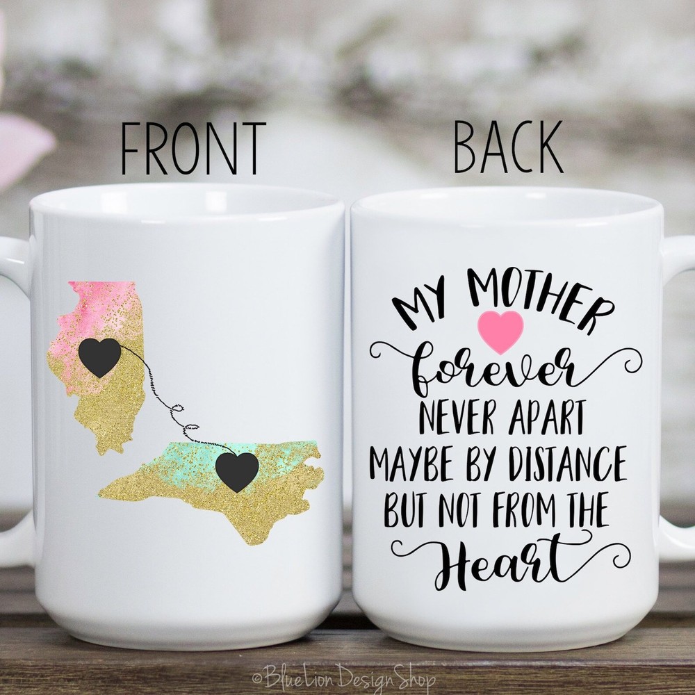 Long Distance Mom Mug Long Distance Mug Home Mug State Mug Mother Mug Mother's D