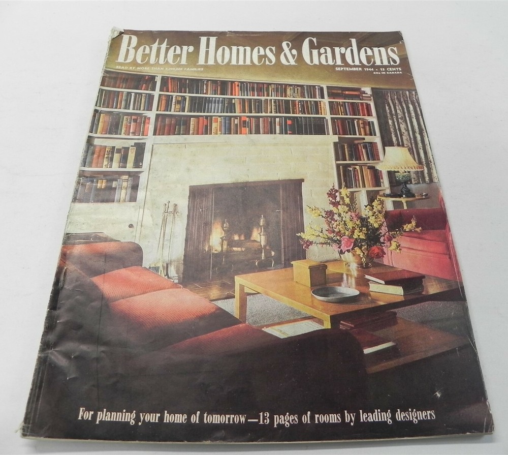 BETTER HOMES AND GARDEN -SEPTEMBER 1944- *GOOD CONDITION*