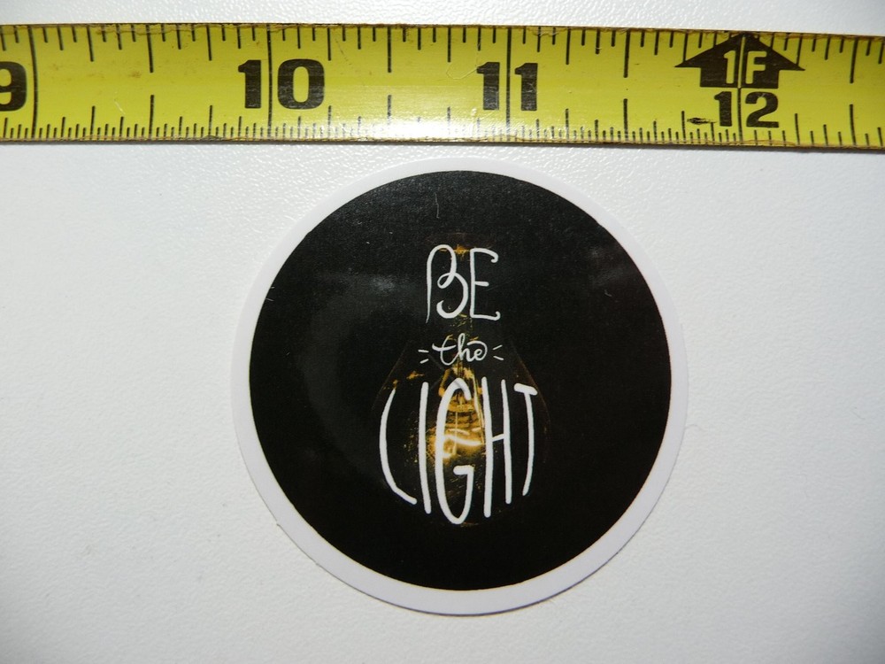 Circle Dark Be the Light Decal Sticker - Christian Faith Church Vinyl Art