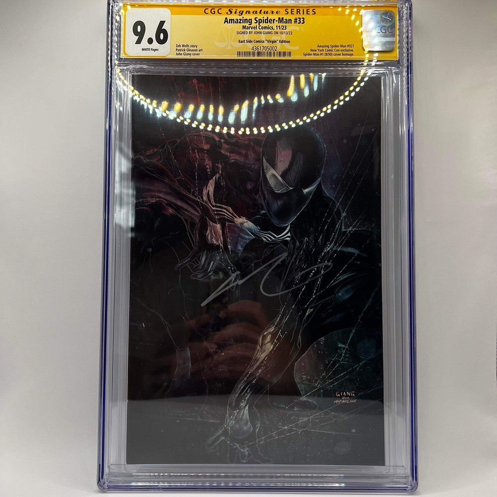 CGC SS 9.6 Marvel Comics Amazing Spider-Man #33 Signed by John Giang NYCC