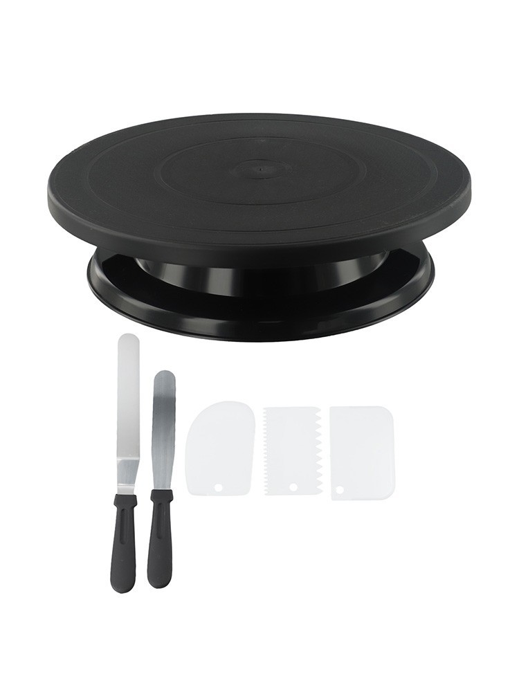 Effortless Cake Decorating Rotating Turntable with Essential Accessories