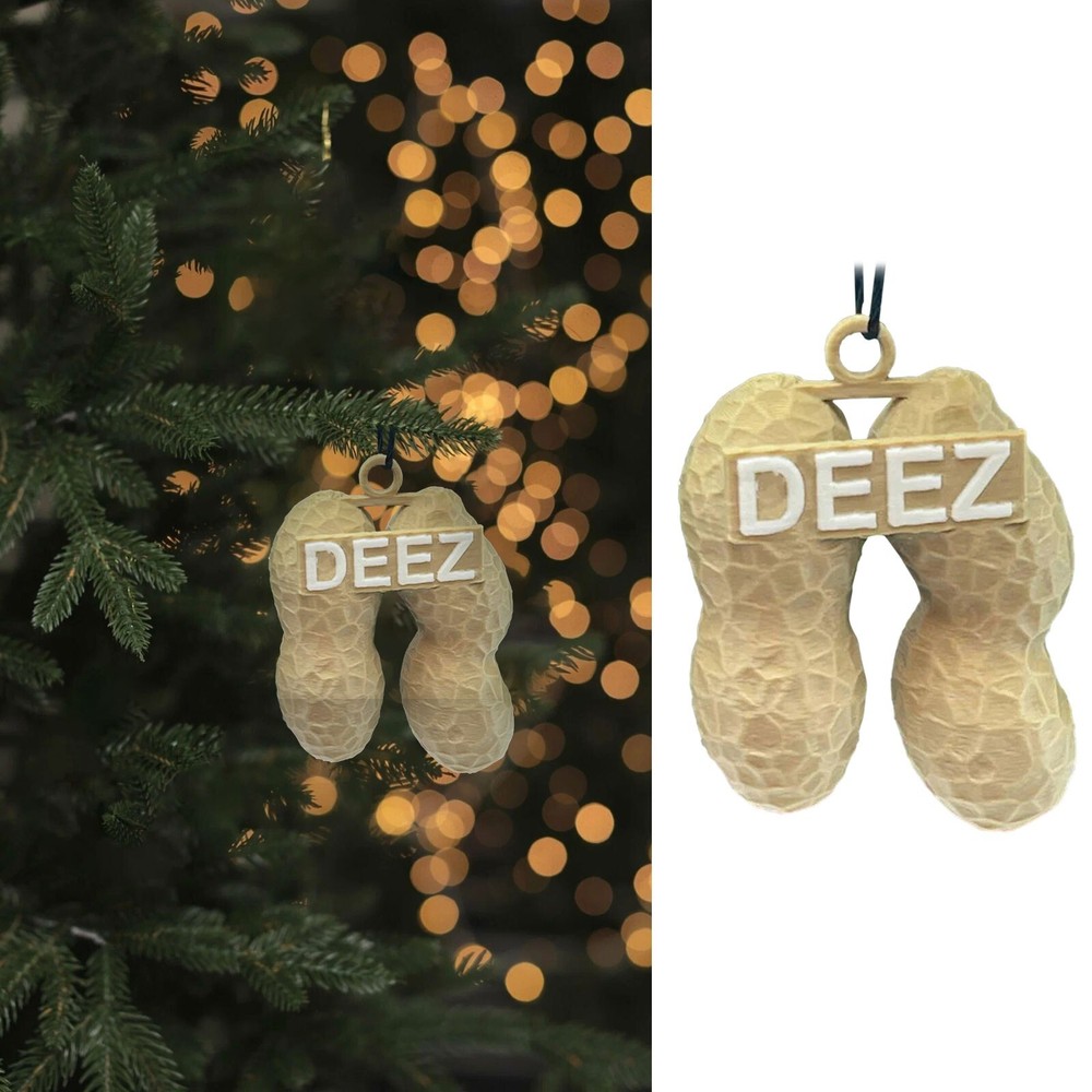 Deez Novelty Funny Nut Xmas Decorations Christmas Ornaments Unique Tree Hanging