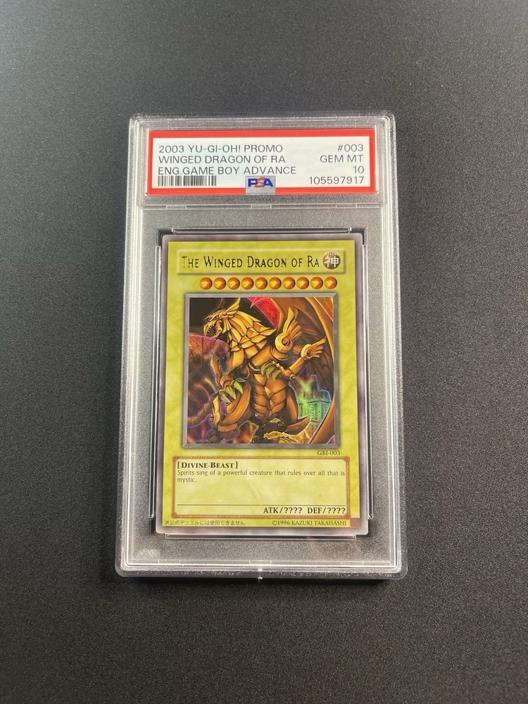 2003 Yu-Gi-Oh Winged Dragon of Ra Ultra Rare GBI-003 PSA 10 GEM MINT Game Boy