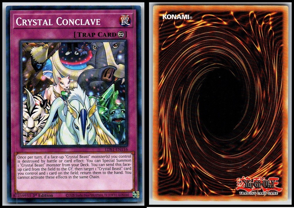 Crystal Conclave 1st Edition LDS1-EN116 Ultra Rare YuGiOh Card