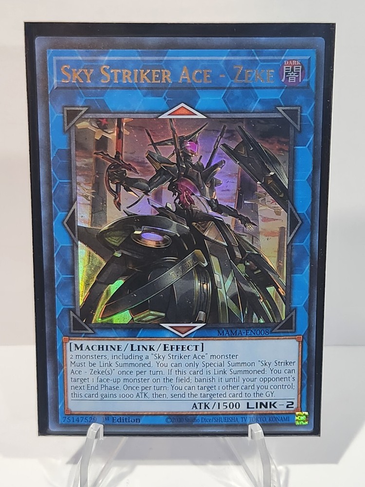 Sky Striker Ace Zeke MAMA-EN008 Ultra Rare 1st Edition NM YuGiOh
