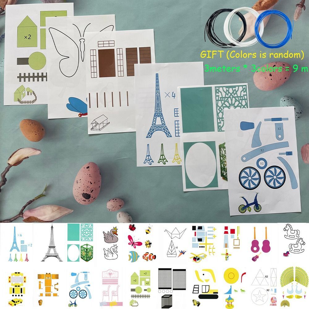 Toys Parts Accessories Drawing Stencils 3D Printing Album Paper Book Template