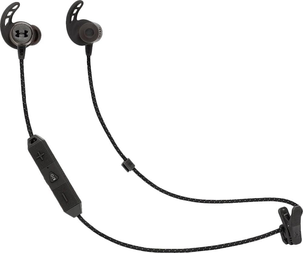 JBL Under Armour Sport Wireless React Headphones Aw1300 Sweatproof Bluetooth Earphones